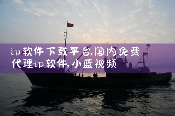 ip软件下载平台|小蓝视频