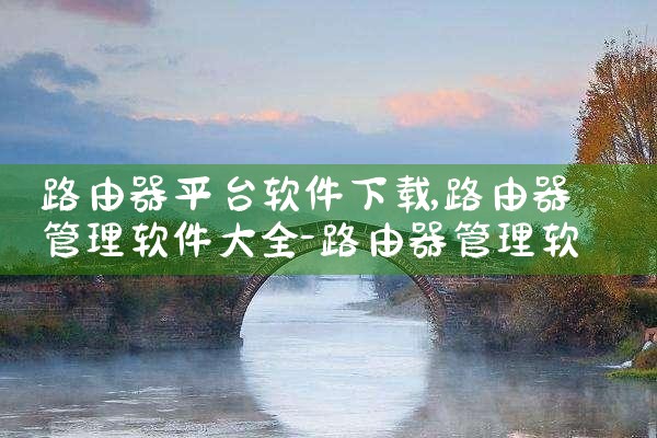 路由器平台软件下载|P站专业版